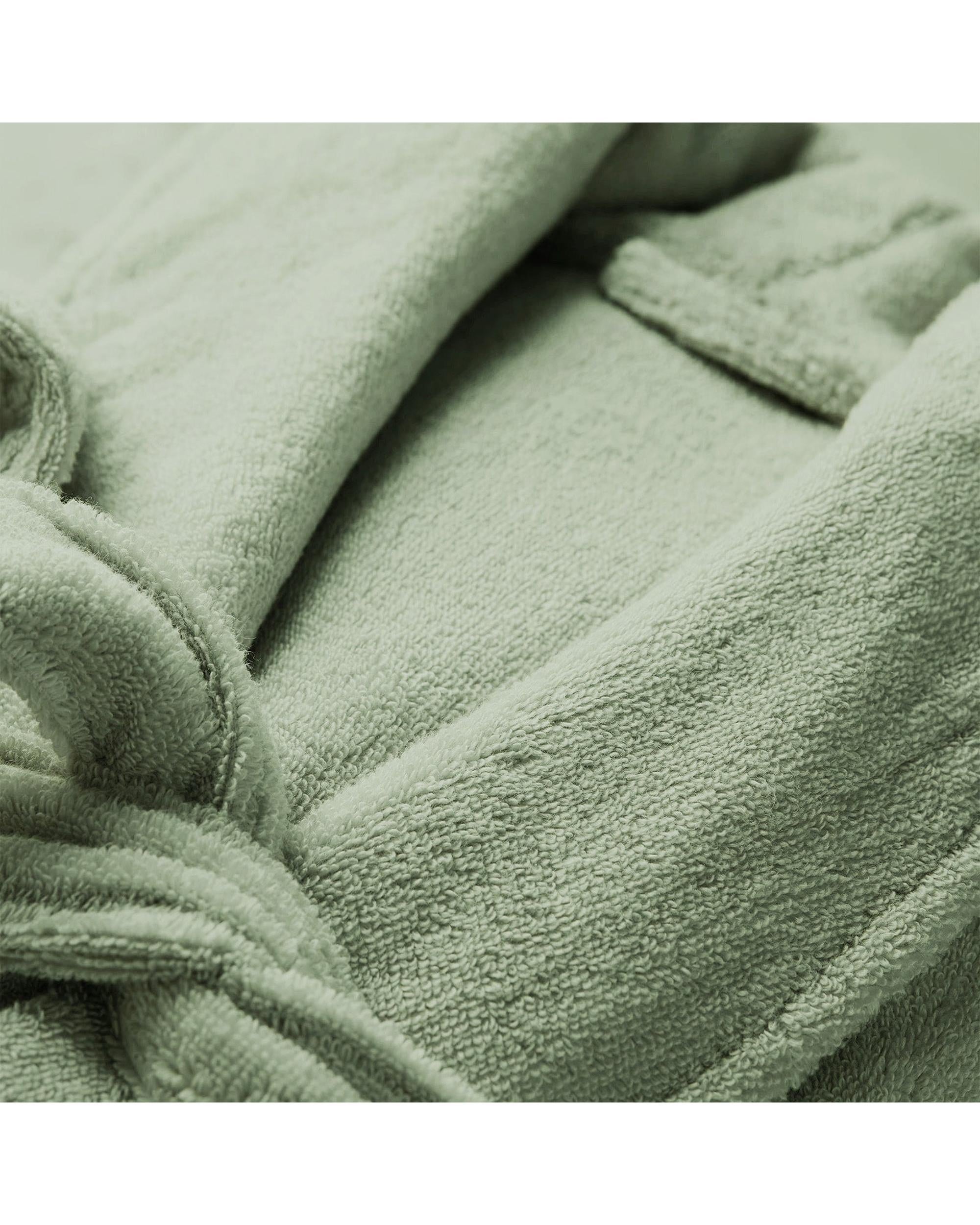 Renee Taylor Chalet Quick Dry Terry Cotton Bath Robes - Eucalyptus Renee Taylor