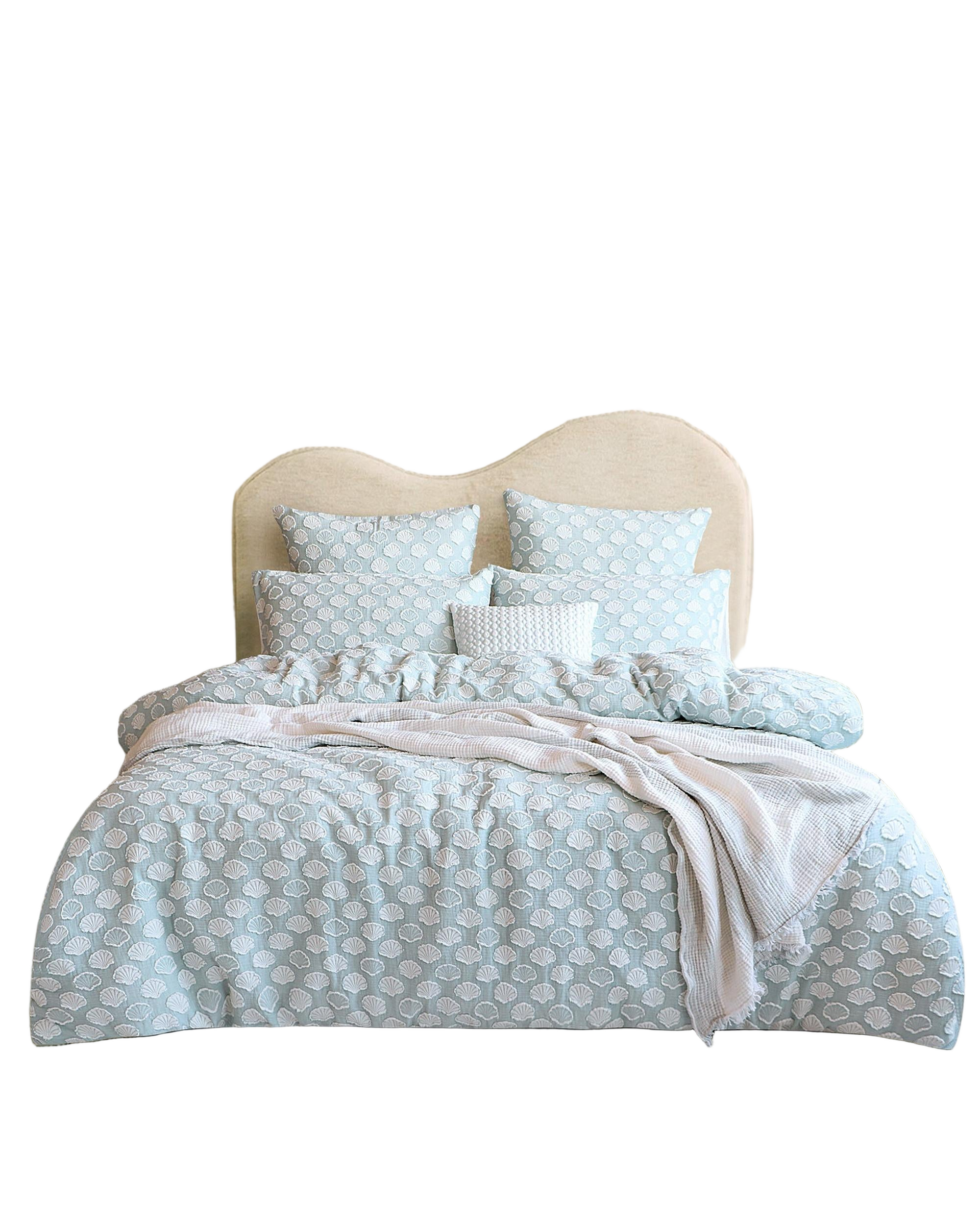 Renee Taylor Coralium Chenille Tufted Jacquard Quilt Cover Set Renee Taylor