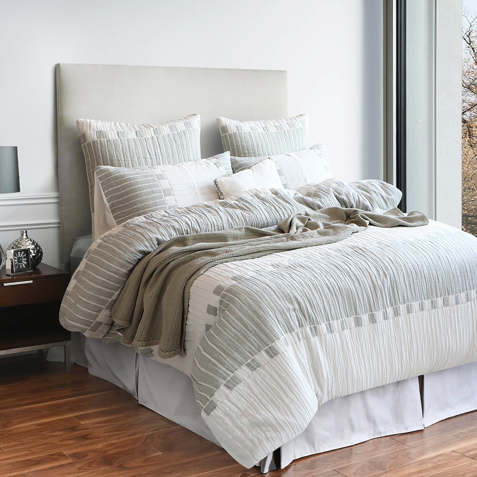 Renee Taylor Brooks Jacquard Yarn Dye Quilt Cover Set Renee Taylor