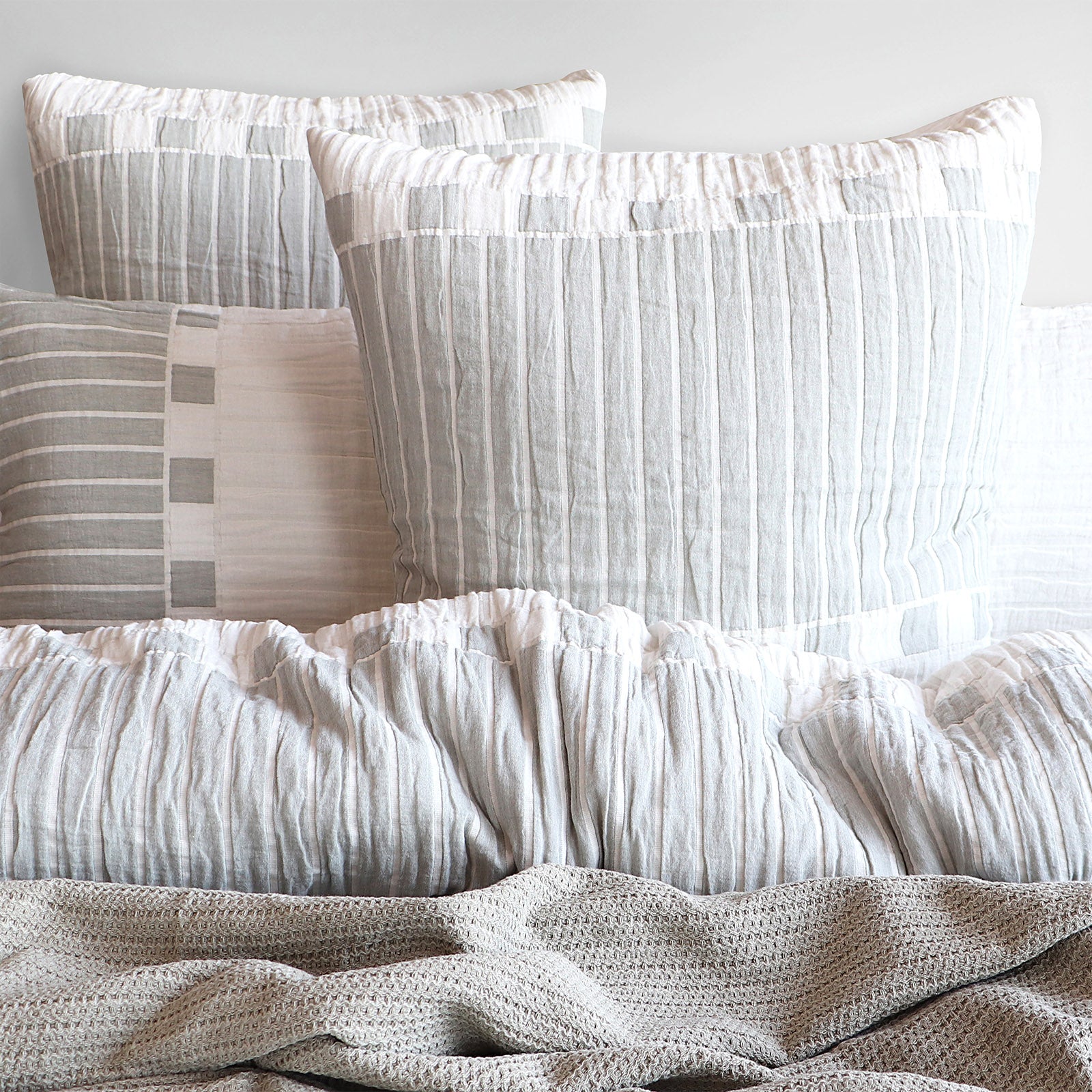 Renee Taylor Brooks Jacquard Yarn Dye Quilt Cover Set Renee Taylor