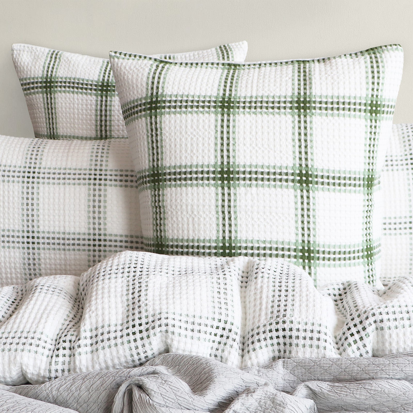 Renee Taylor Elliot Yarn Dye Waffle Quilt Cover Set Renee Taylor