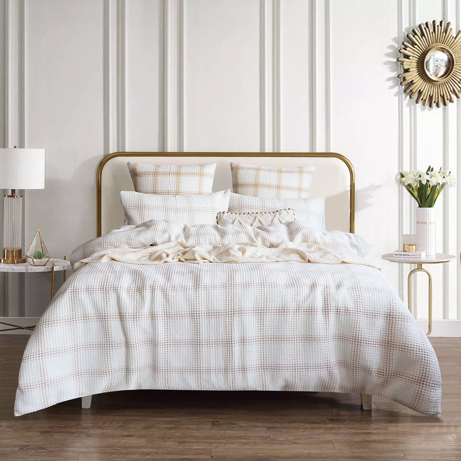 Renee Taylor Cohen Yarn Dye Waffle Quilt Cover Set Renee Taylor