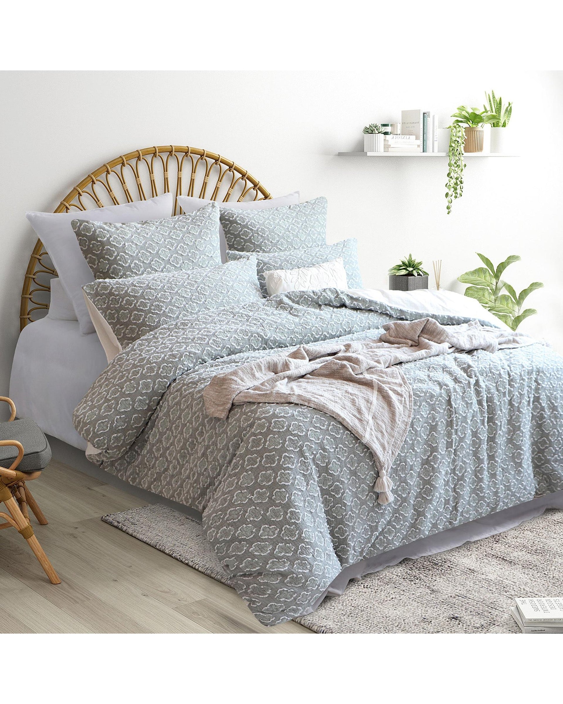 Renee Taylor Luna Jacquard Yarn Dye Quilt Cover Set Renee Taylor