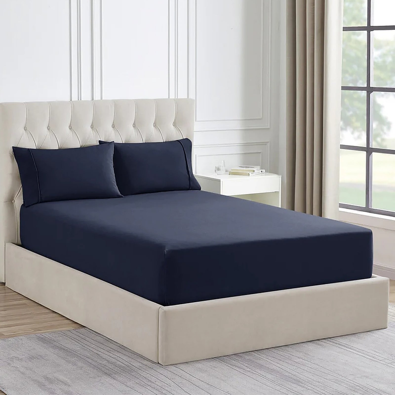 Ddecor Home 1500 Thread Count Premium Cotton Blend Combo Set - Indigo Ddecor Home
