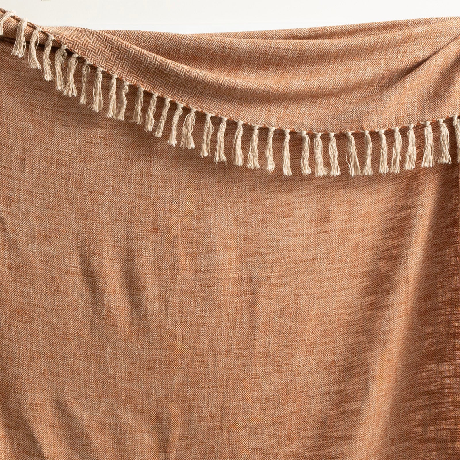 Surrey Chevron Yarn-Dyed Throw 130 x 170 cms Tobacco