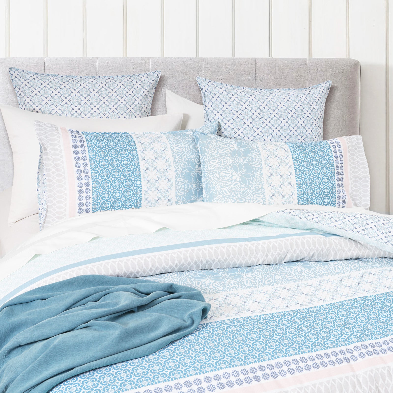 Renee Taylor 300 TC Cotton Reversible Quilt Cover Sets - Margot Renee Taylor