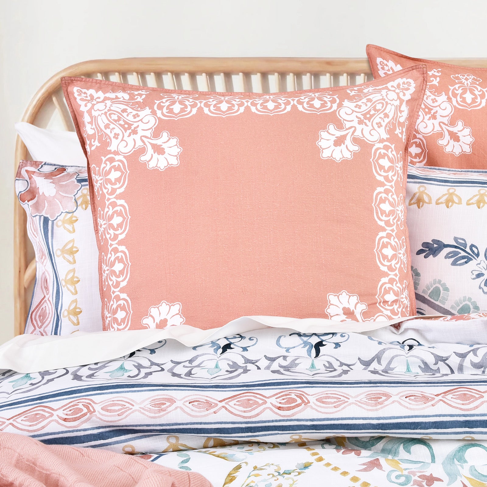 Renee Taylor 300 TC Cotton Reversible Quilt Cover Sets - Kalina Renee Taylor