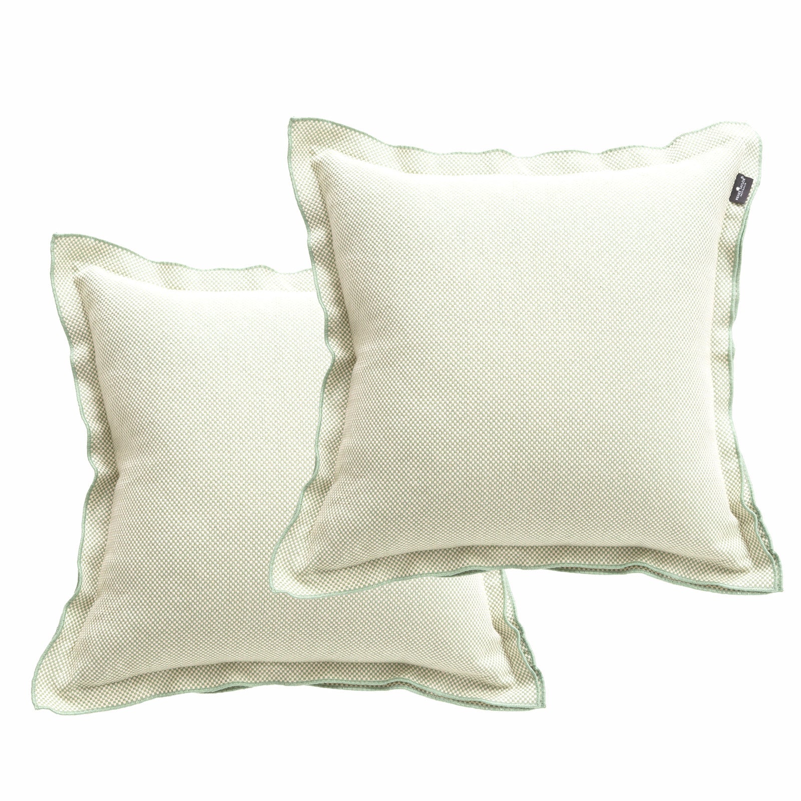 Campbell Stone washed Yarn-dyed Cushion Twin Pack 50 x 50 Cms Polyester Filled Sage