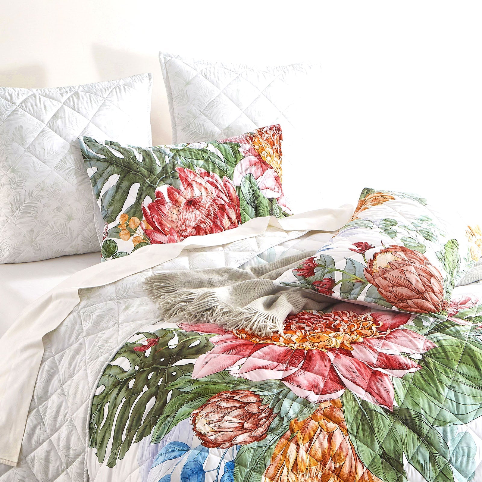 Renee Taylor Florence Quilted Reversible Coverlet Renee Taylor