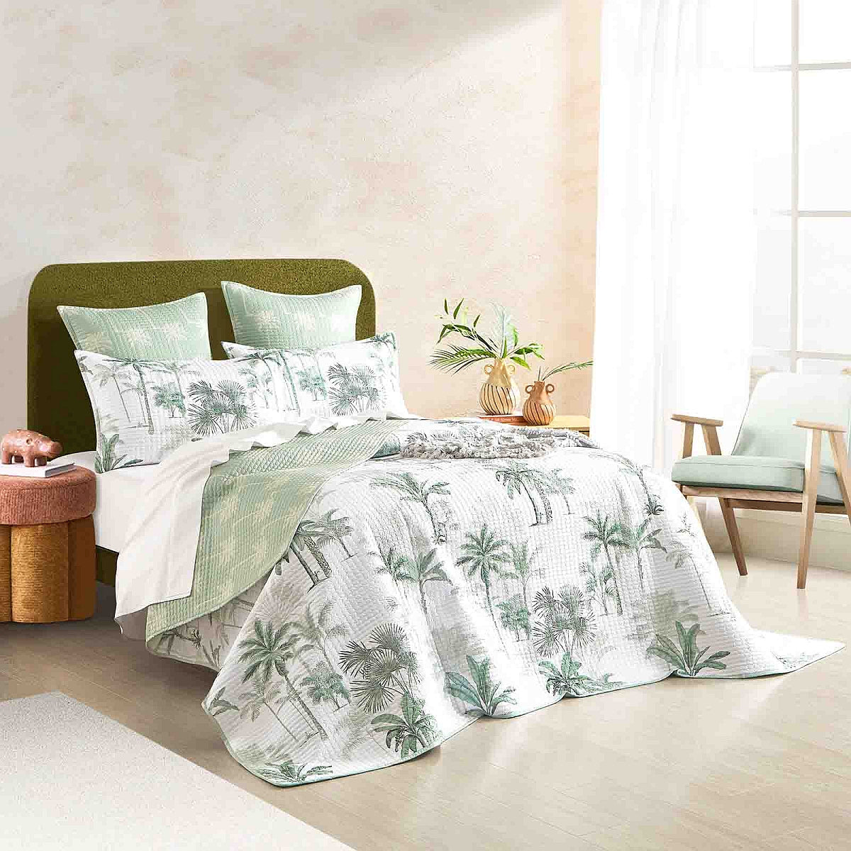Renee Taylor Marbella Quilted Reversible Coverlet Set Renee Taylor