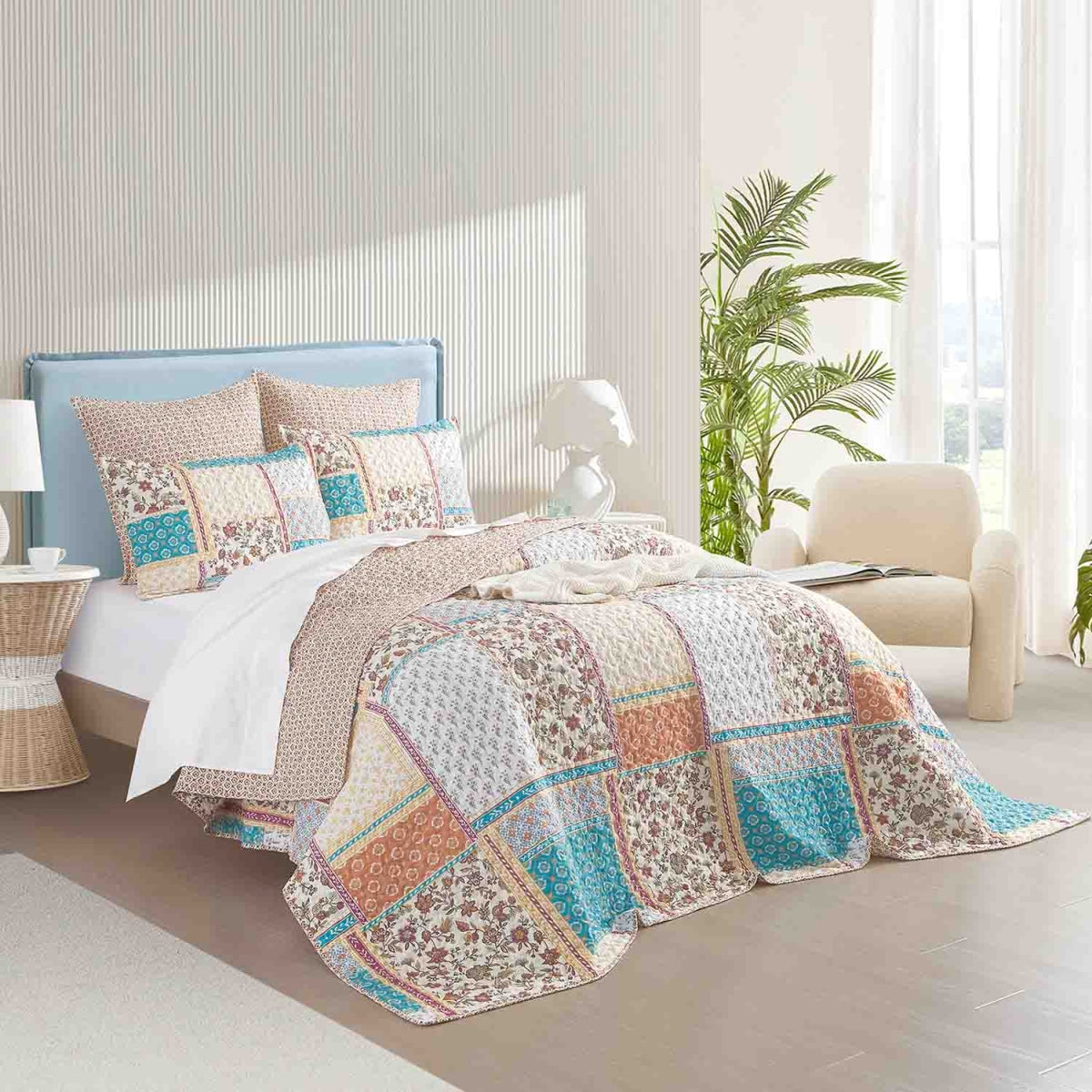 Renee Taylor Amber Quilted Reversible Coverlet Set Renee Taylor