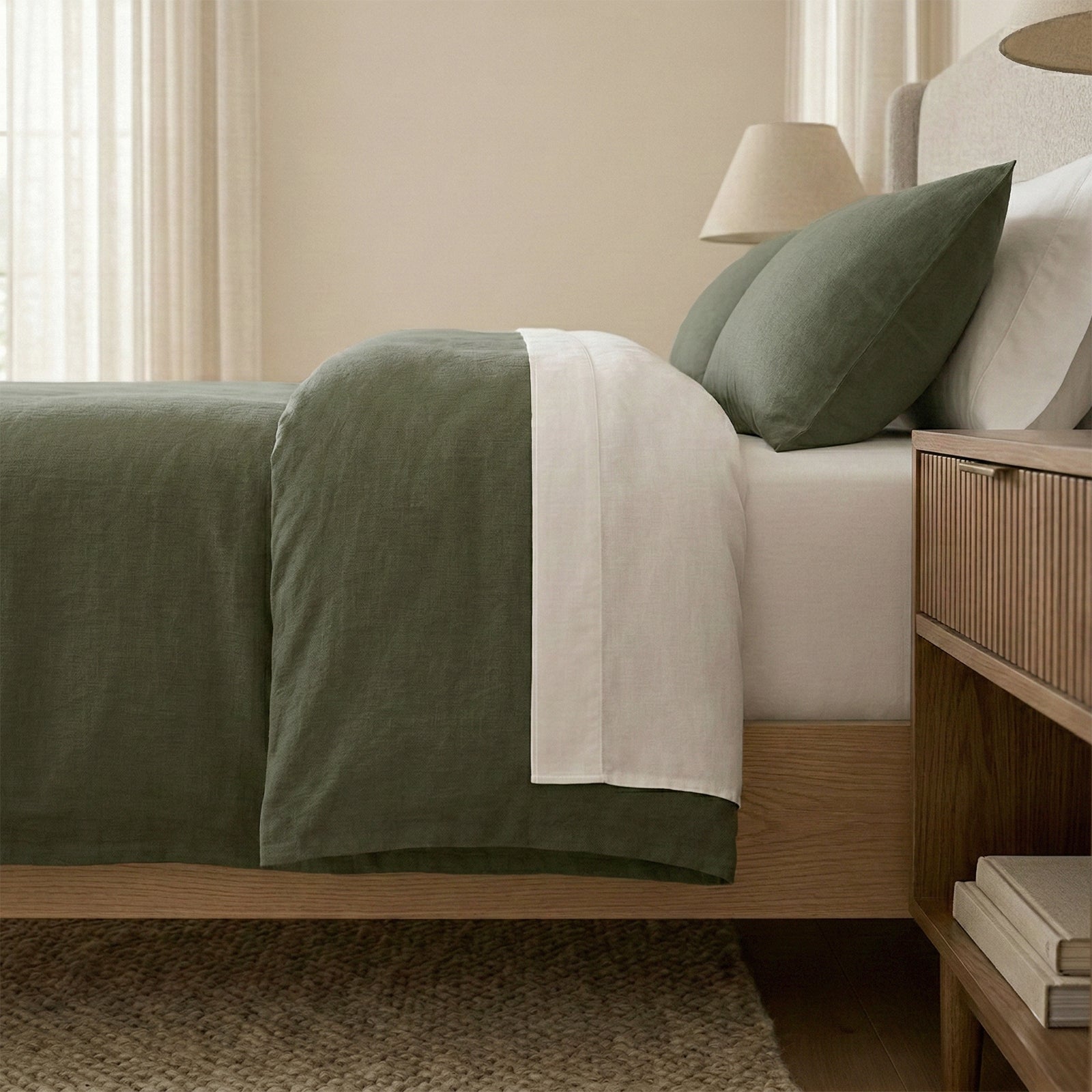 Renee Taylor Washed Linen Cotton Quilt Cover Set