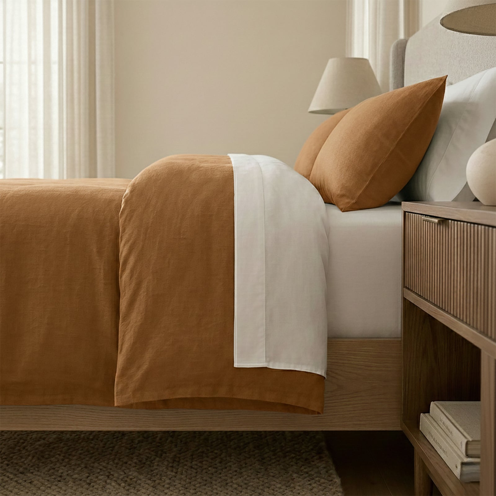 Renee Taylor Washed Linen Cotton Quilt Cover Set