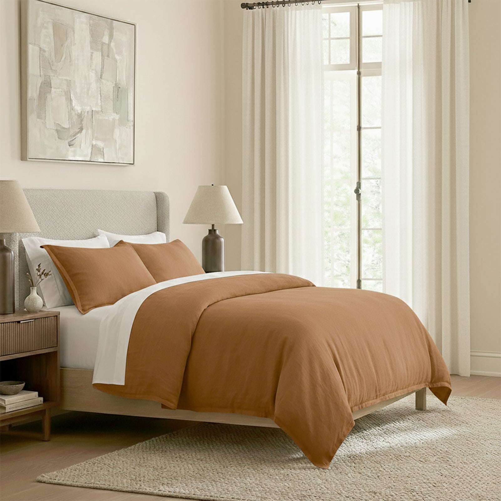 Renee Taylor Washed Linen Cotton Quilt Cover Set