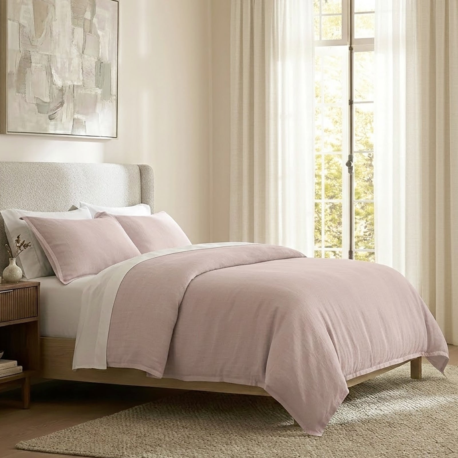 Renee Taylor Washed Linen Cotton Quilt Cover Set