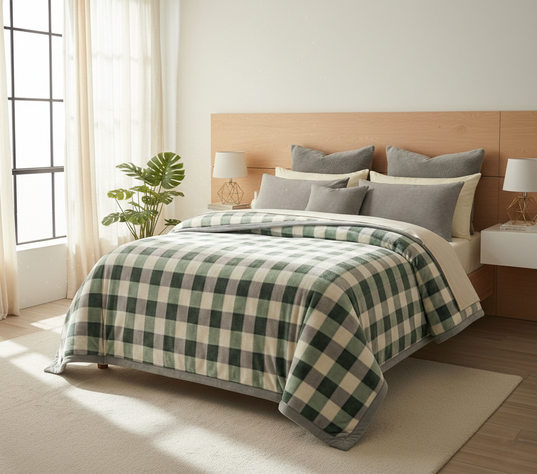Renee Taylor 100 % Acrylic Super Soft Heavy Weight Printed Mink Blanket 220 x 240 Cms