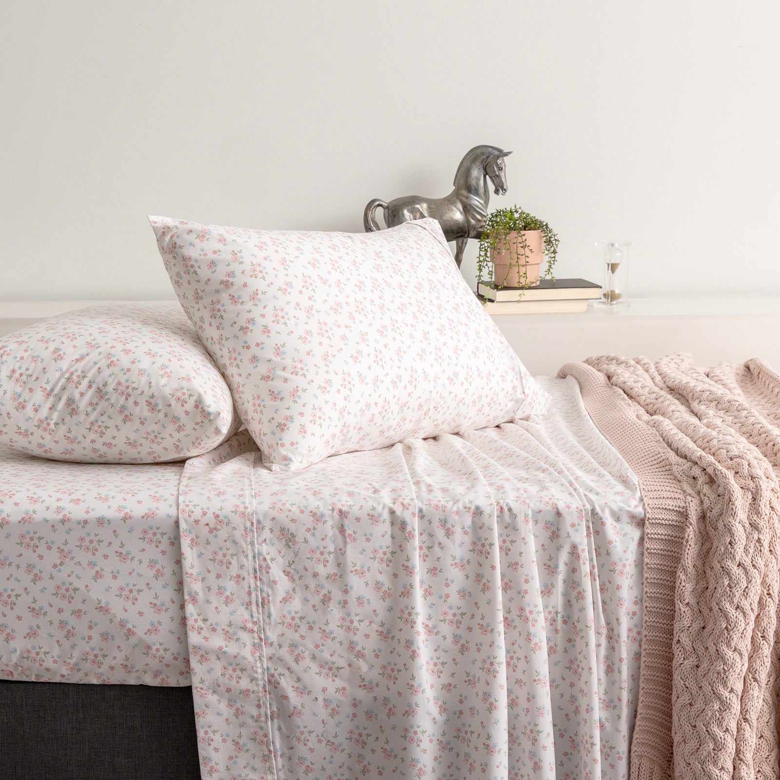 Renee Taylor Ditsy Organic Cotton Patterned Sheet Set