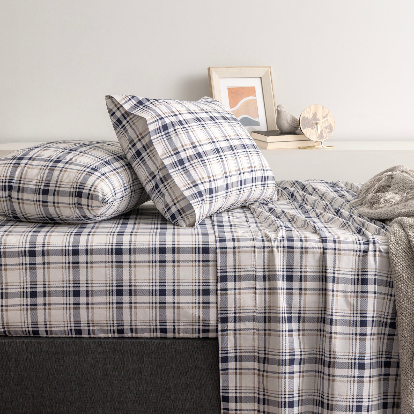 Renee Taylor Glenbrook Organic Cotton Patterned Sheet Set