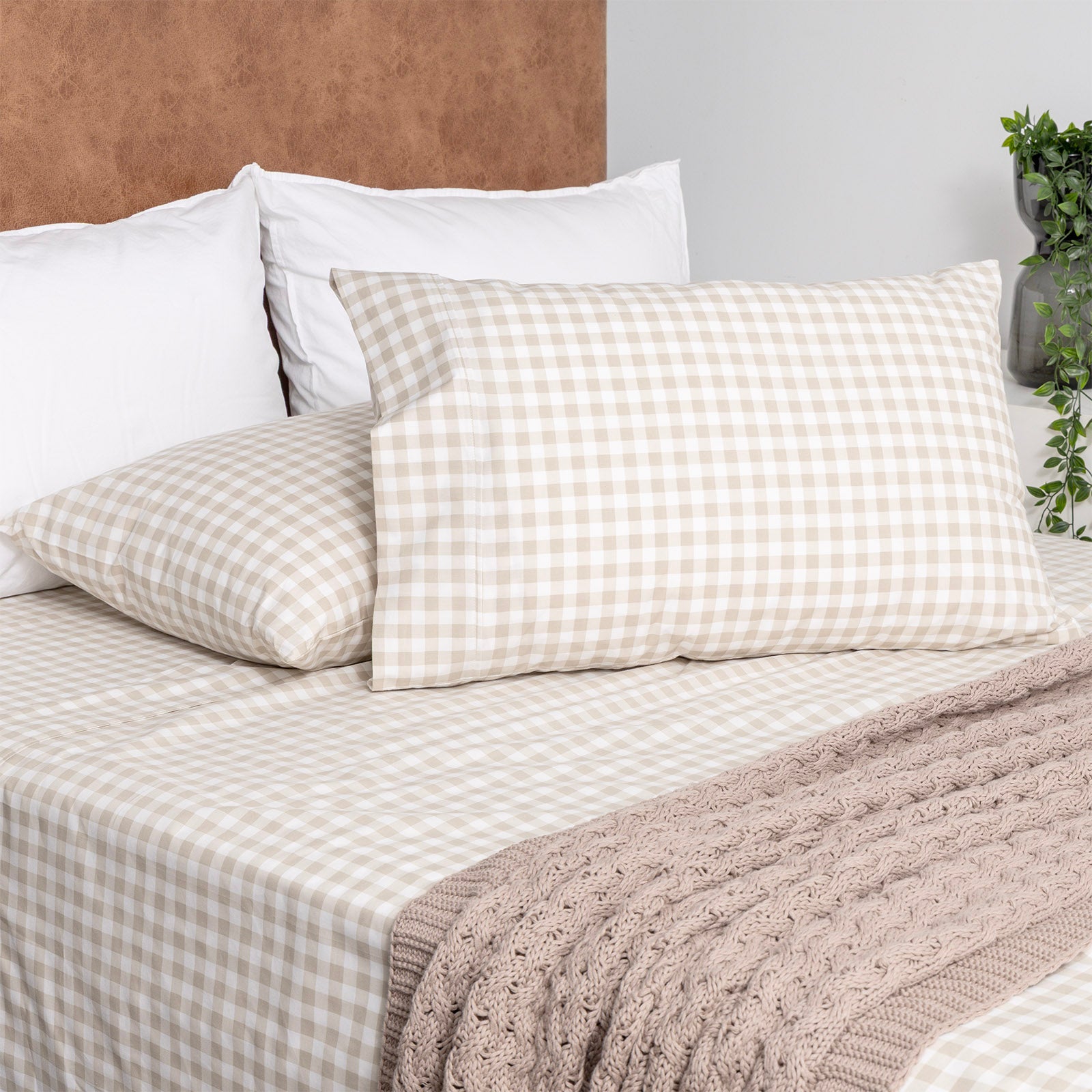 Renee Taylor Brooke Organic Cotton Patterned Sheet Set
