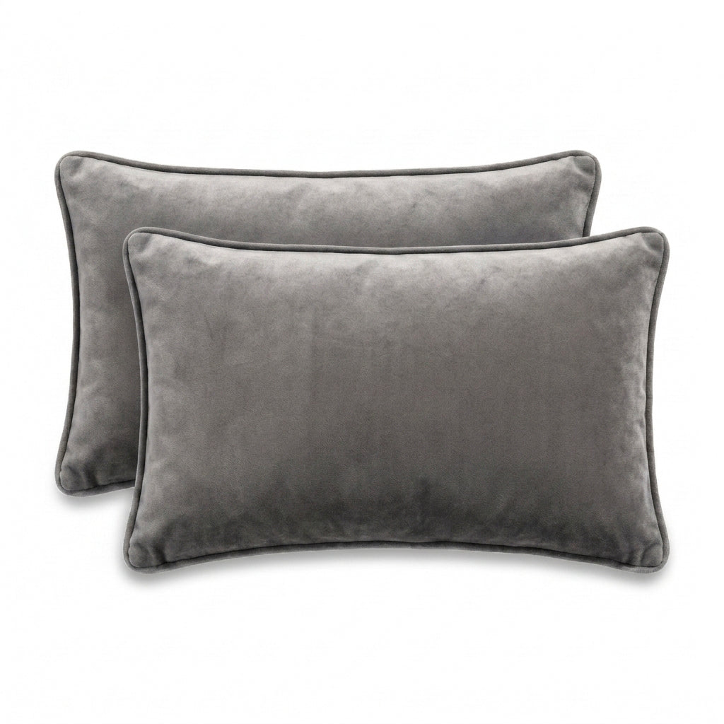 Renee Taylor Icon Velvet Cushion Twin Pack 30 x 50 Cms Polyester Filled