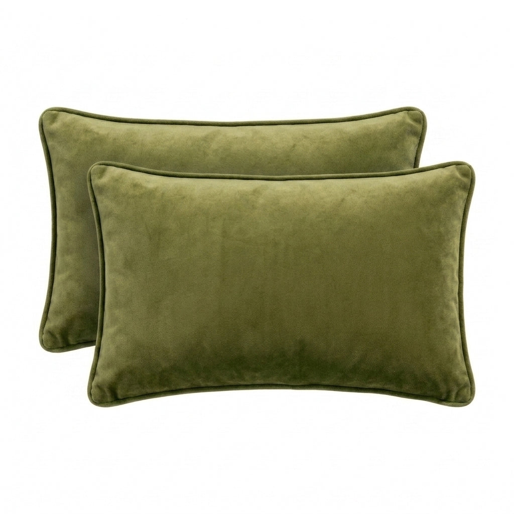 Renee Taylor Icon Velvet Cushion Twin Pack 30 x 50 Cms Polyester Filled