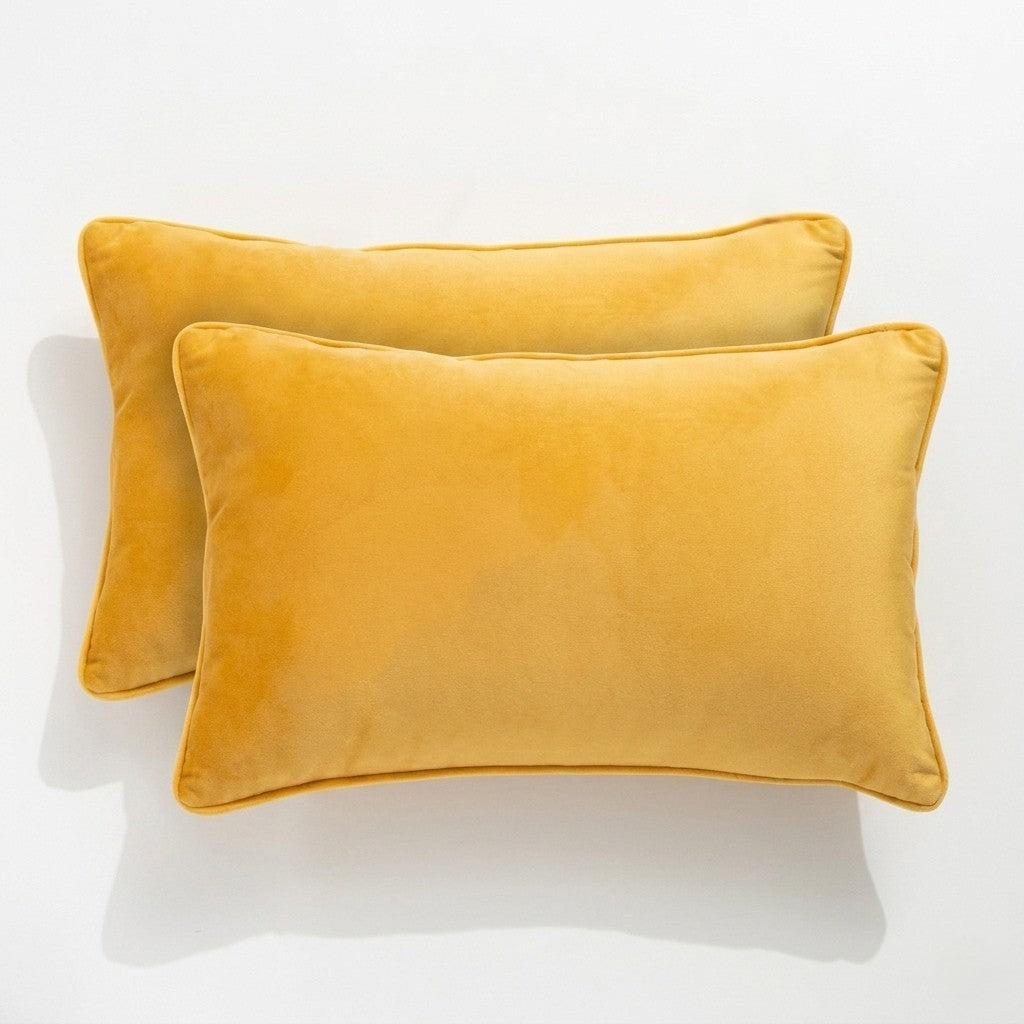 Renee Taylor Icon Velvet Cushion Twin Pack 30 x 50 Cms Polyester Filled