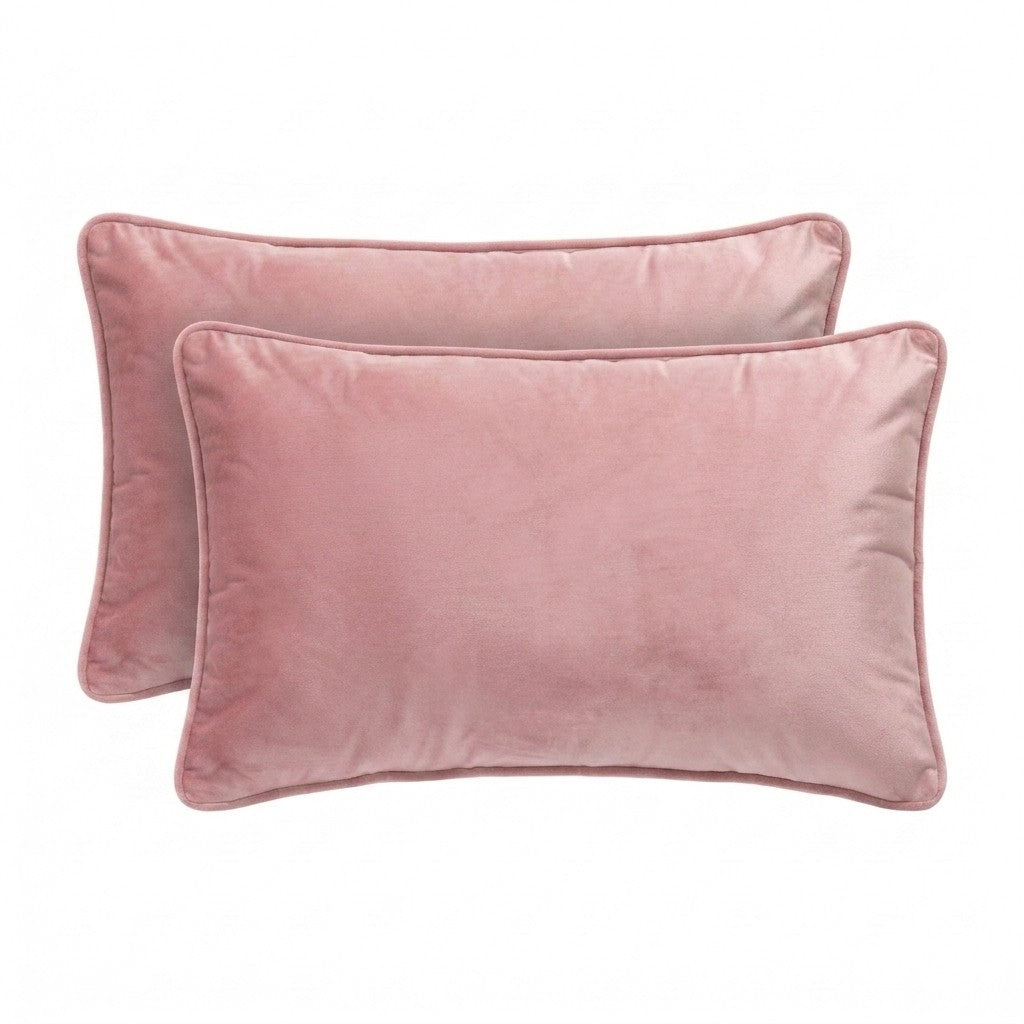 Renee Taylor Icon Velvet Cushion Twin Pack 30 x 50 Cms Polyester Filled