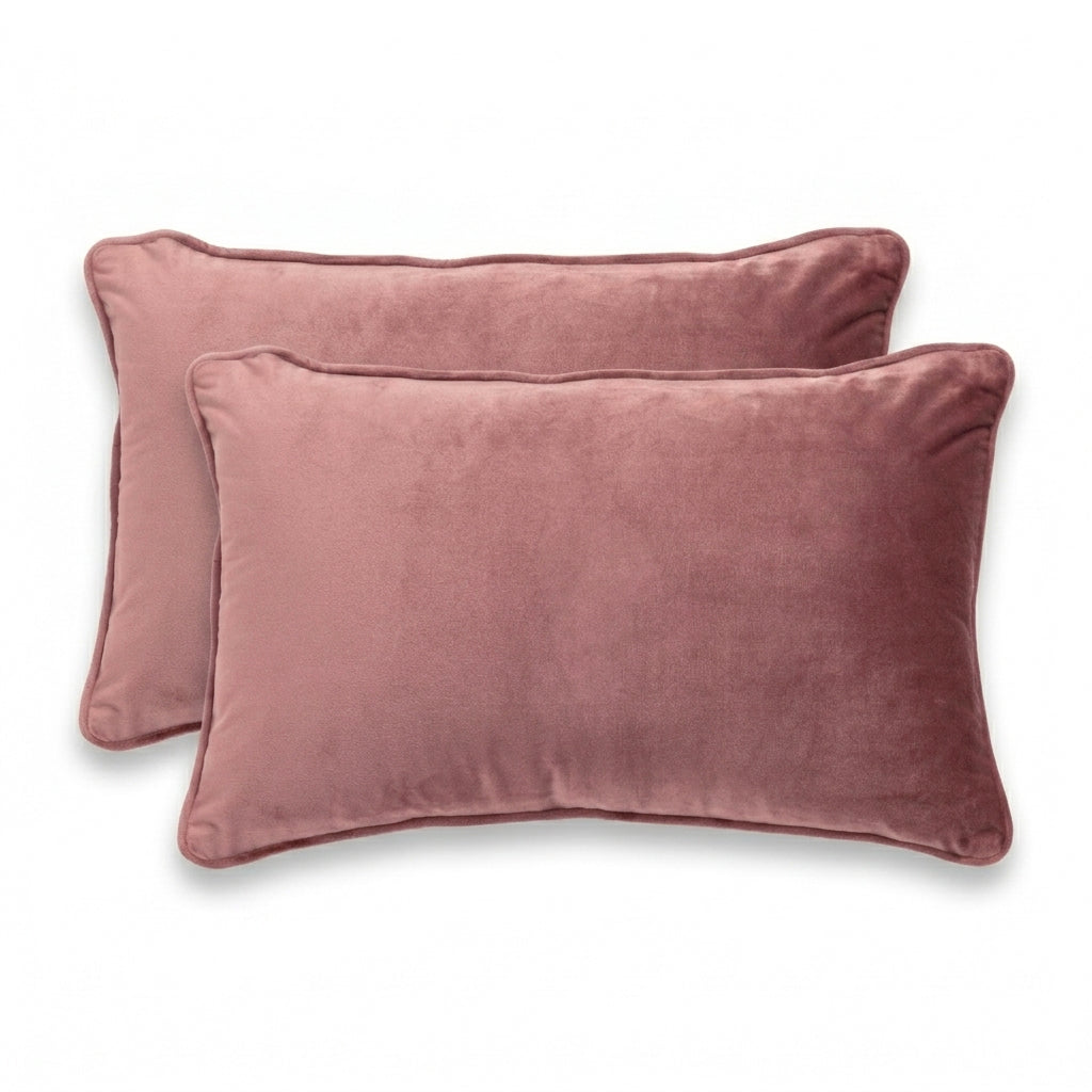 Renee Taylor Icon Velvet Cushion Twin Pack 30 x 50 Cms Polyester Filled