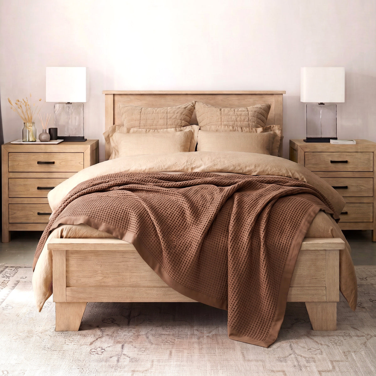 Renee Taylor Brooklyn Cotton Waffle Blanket
