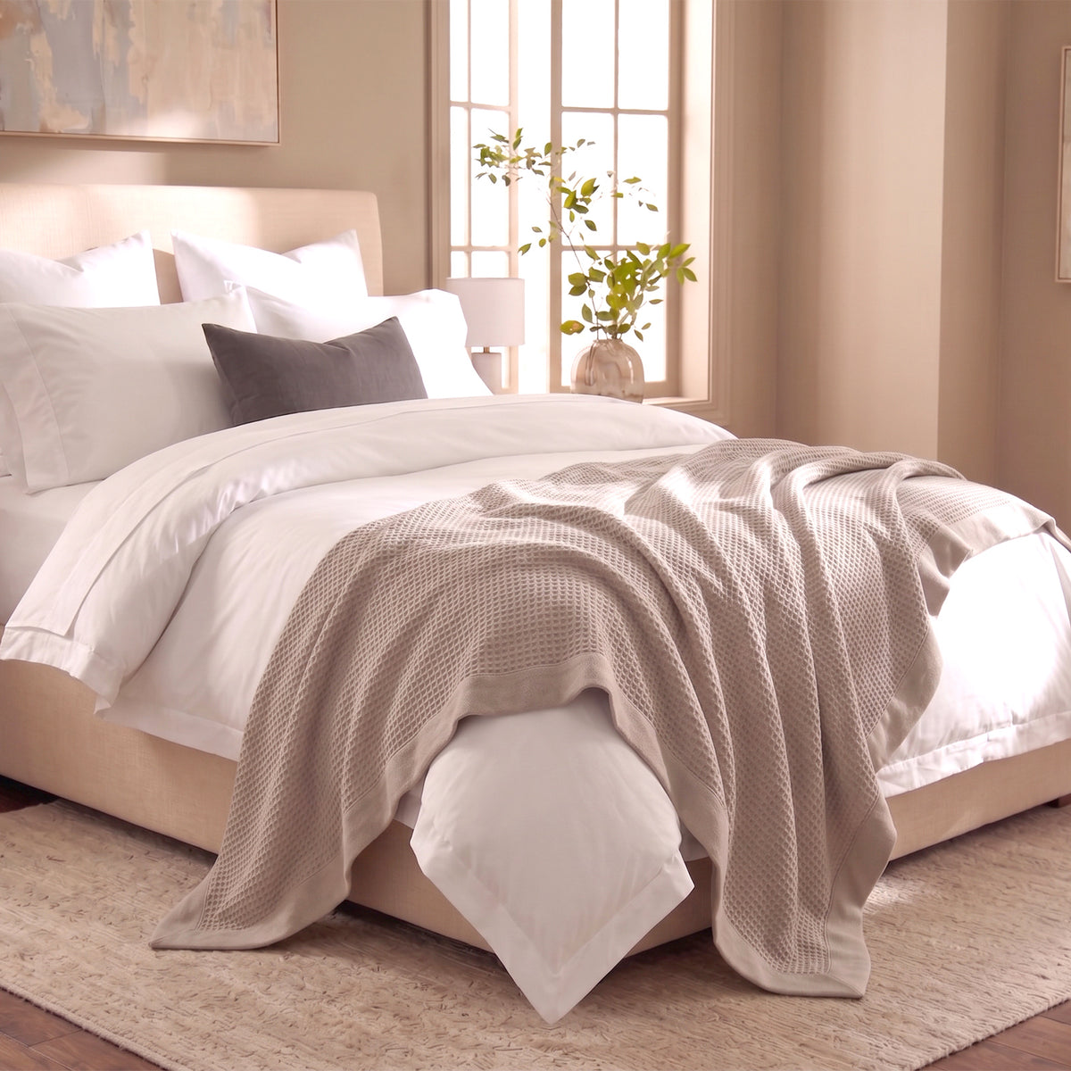 Renee Taylor Brooklyn Cotton Waffle Blanket