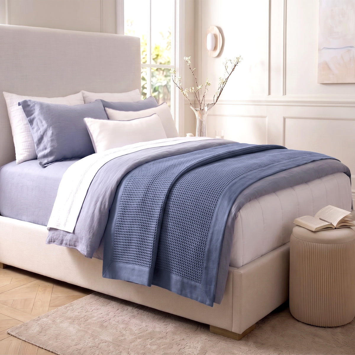 Renee Taylor Brooklyn Cotton Waffle Blanket