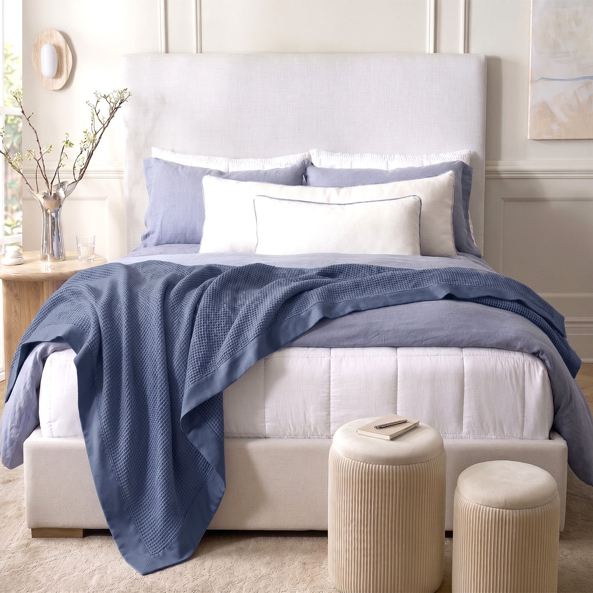Renee Taylor Brooklyn Cotton Waffle Blanket