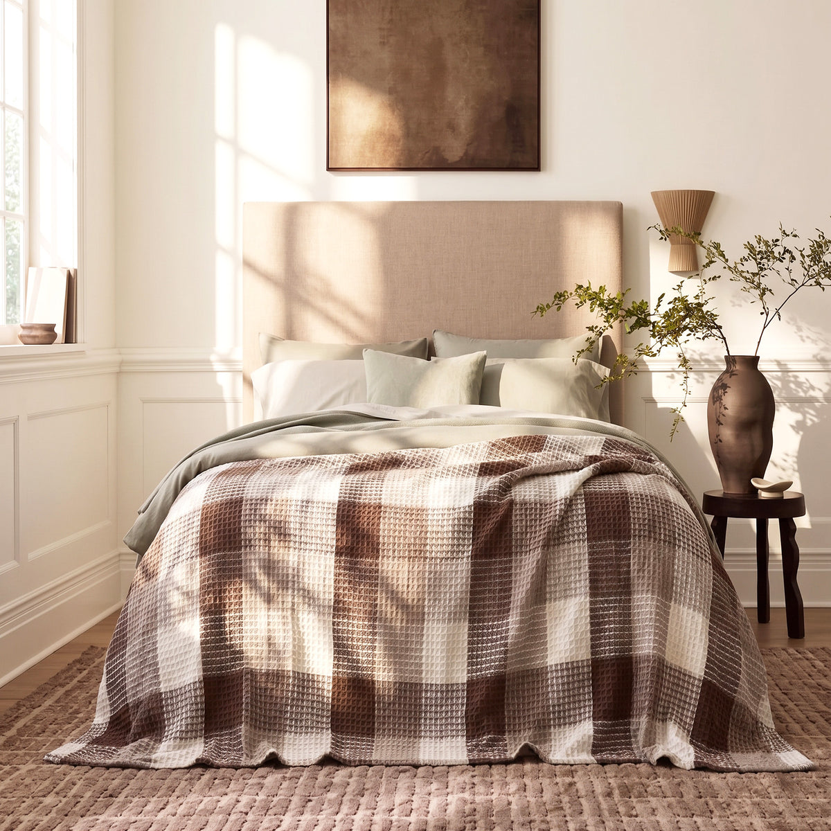 Renee Taylor Heritage Cotton Waffle Blanket