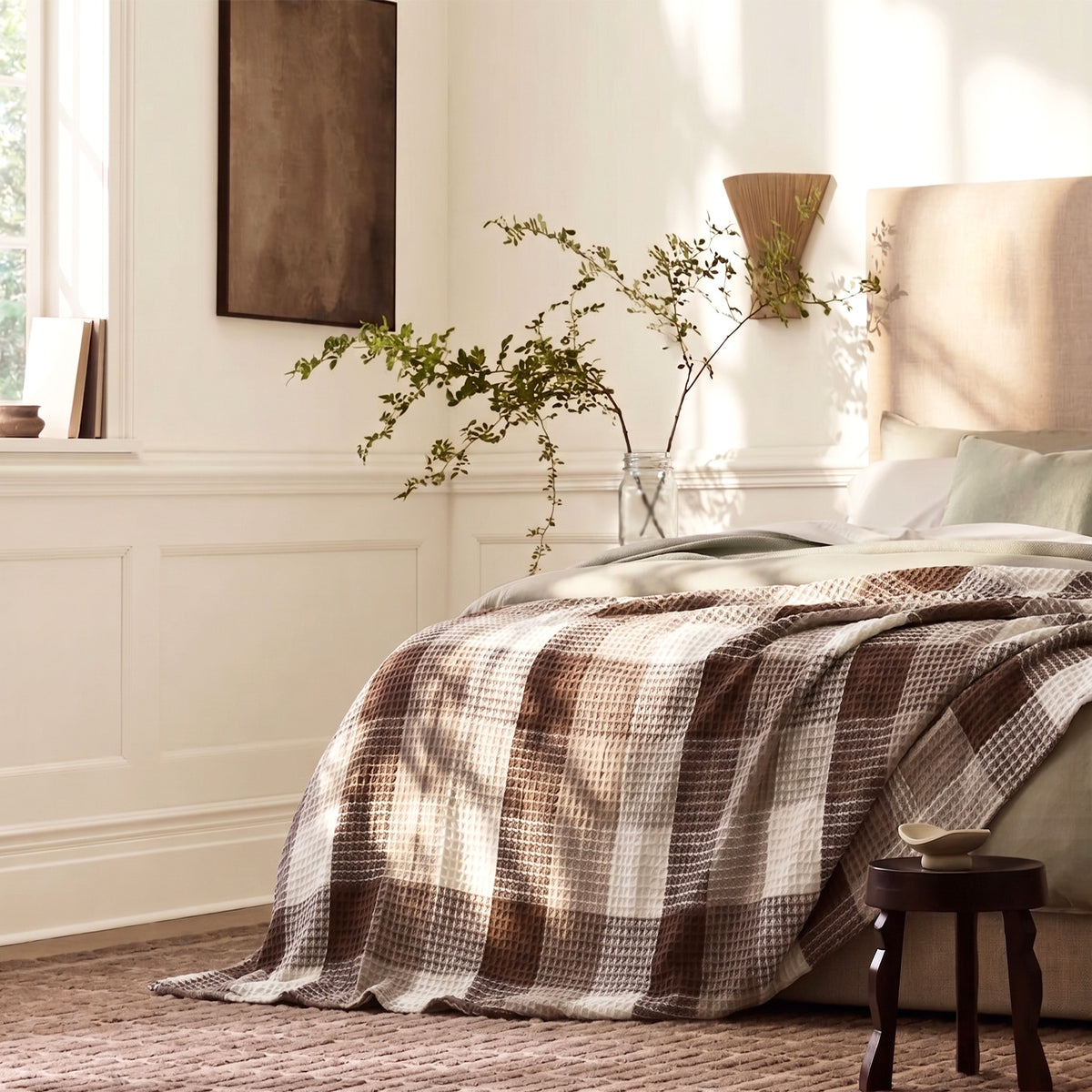 Renee Taylor Heritage Cotton Waffle Blanket