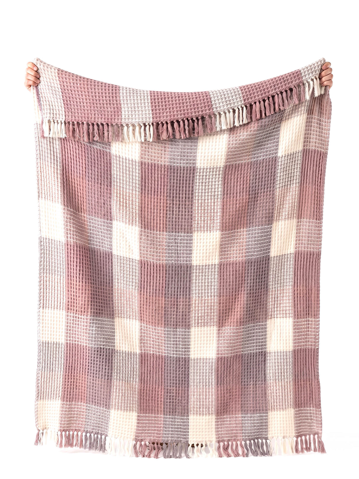 Renee Taylor Alaska Cotton Waffle Throw 130 x 170 Cms