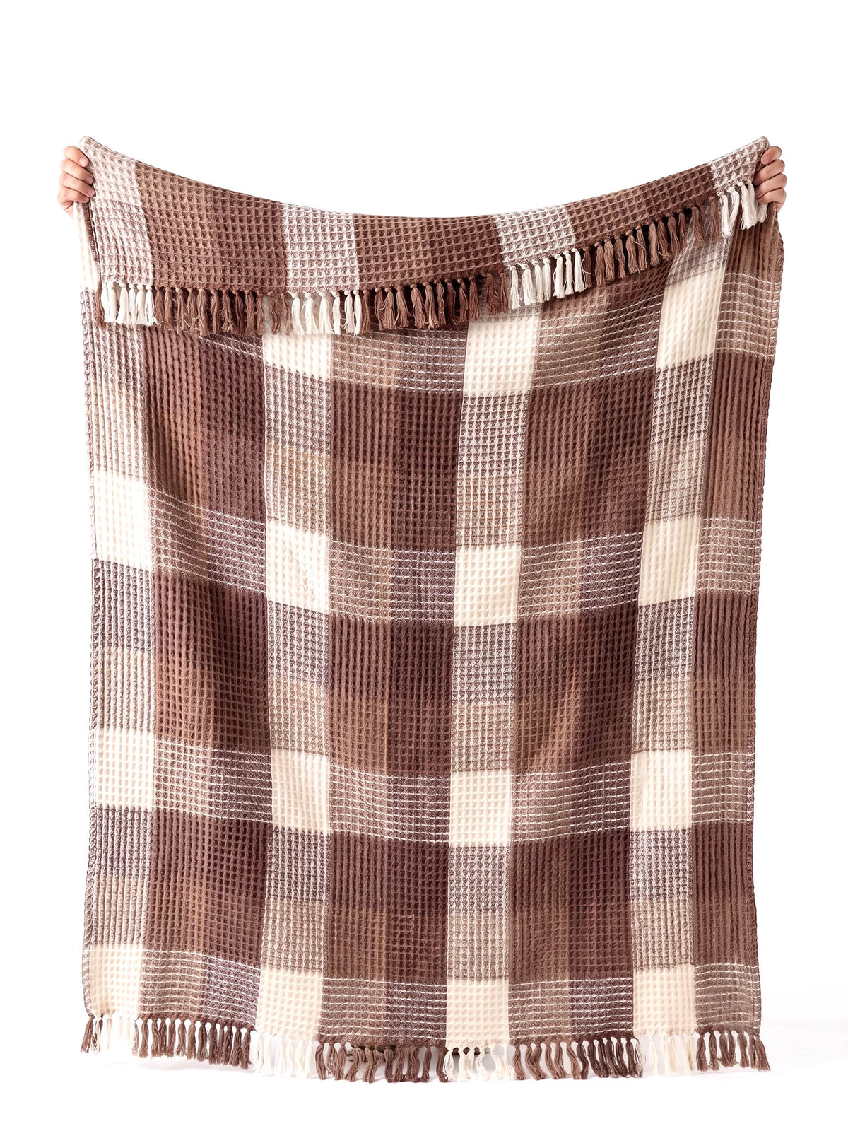Renee Taylor Alaska Cotton Waffle Throw 130 x 170 Cms