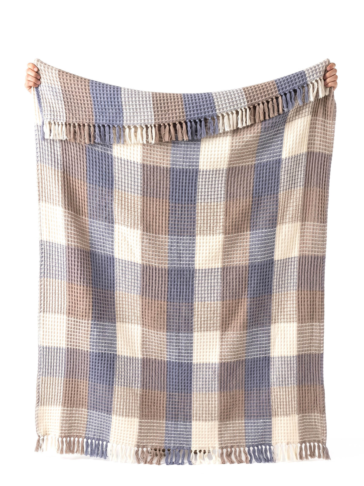 Renee Taylor Alaska Cotton Waffle Throw 130 x 170 Cms