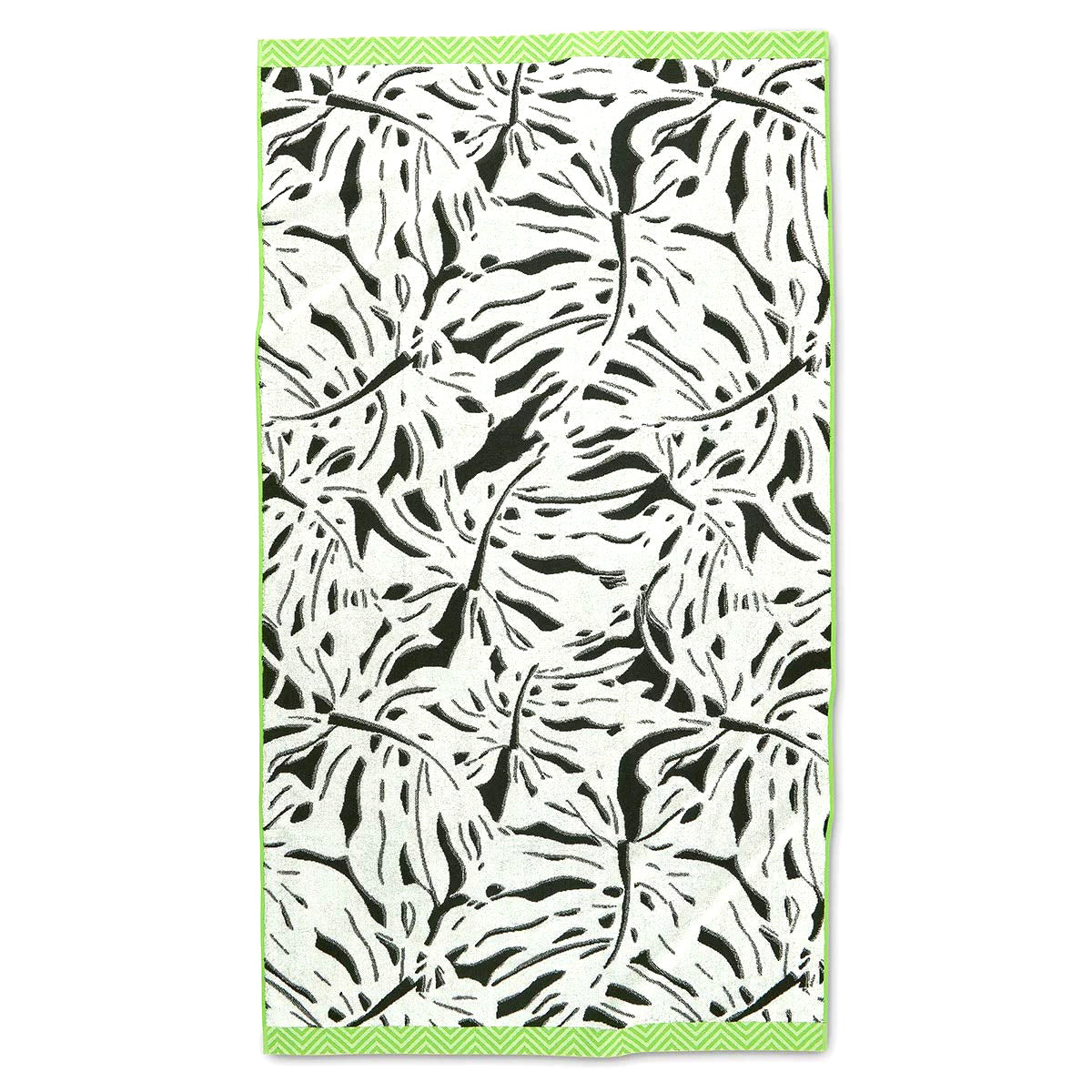 Renee Taylor 2 Pack Jacquard Velour Large Beach Towel 100 x 180 Cms