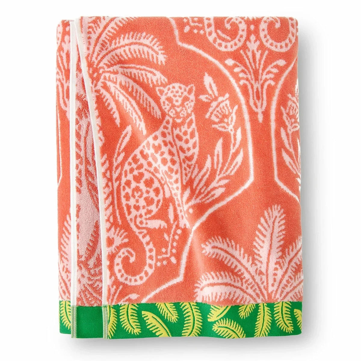Renee Taylor 2 Pack Jacquard Velour Large Beach Towel 100 x 180 Cms