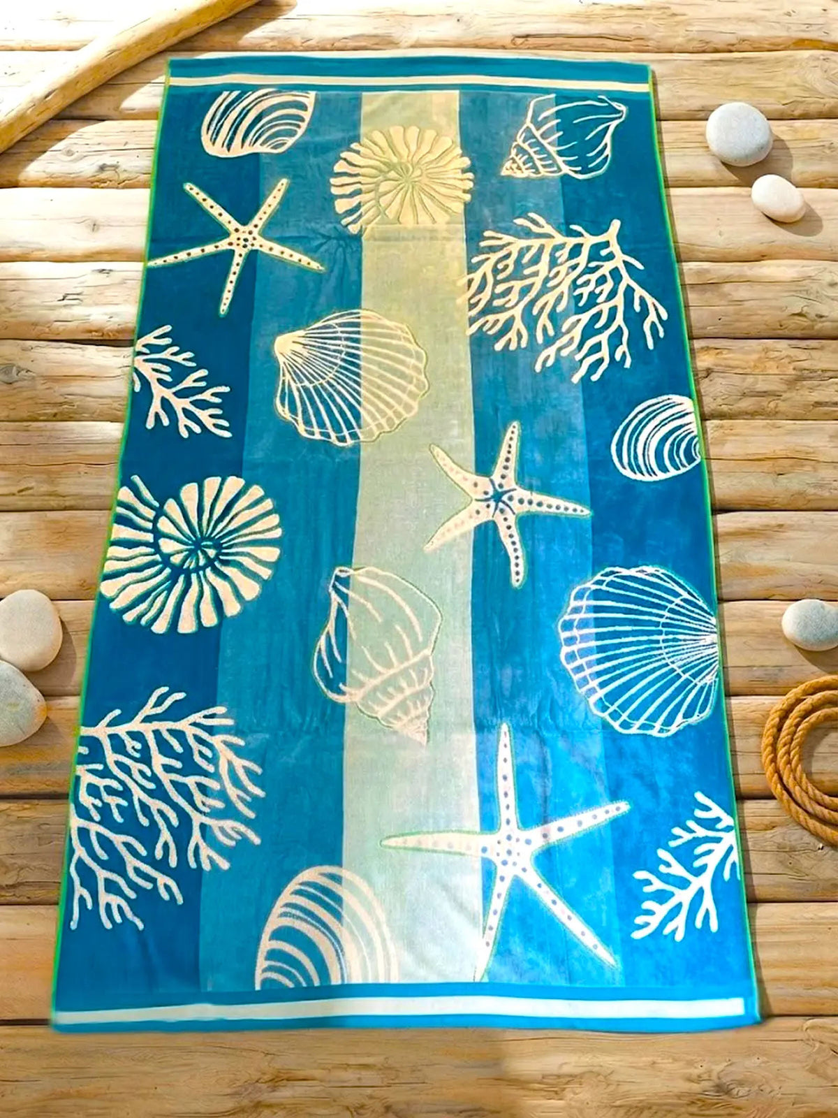 Renee Taylor 2 Pack Jacquard Velour Large Beach Towel 100 x 180 Cms