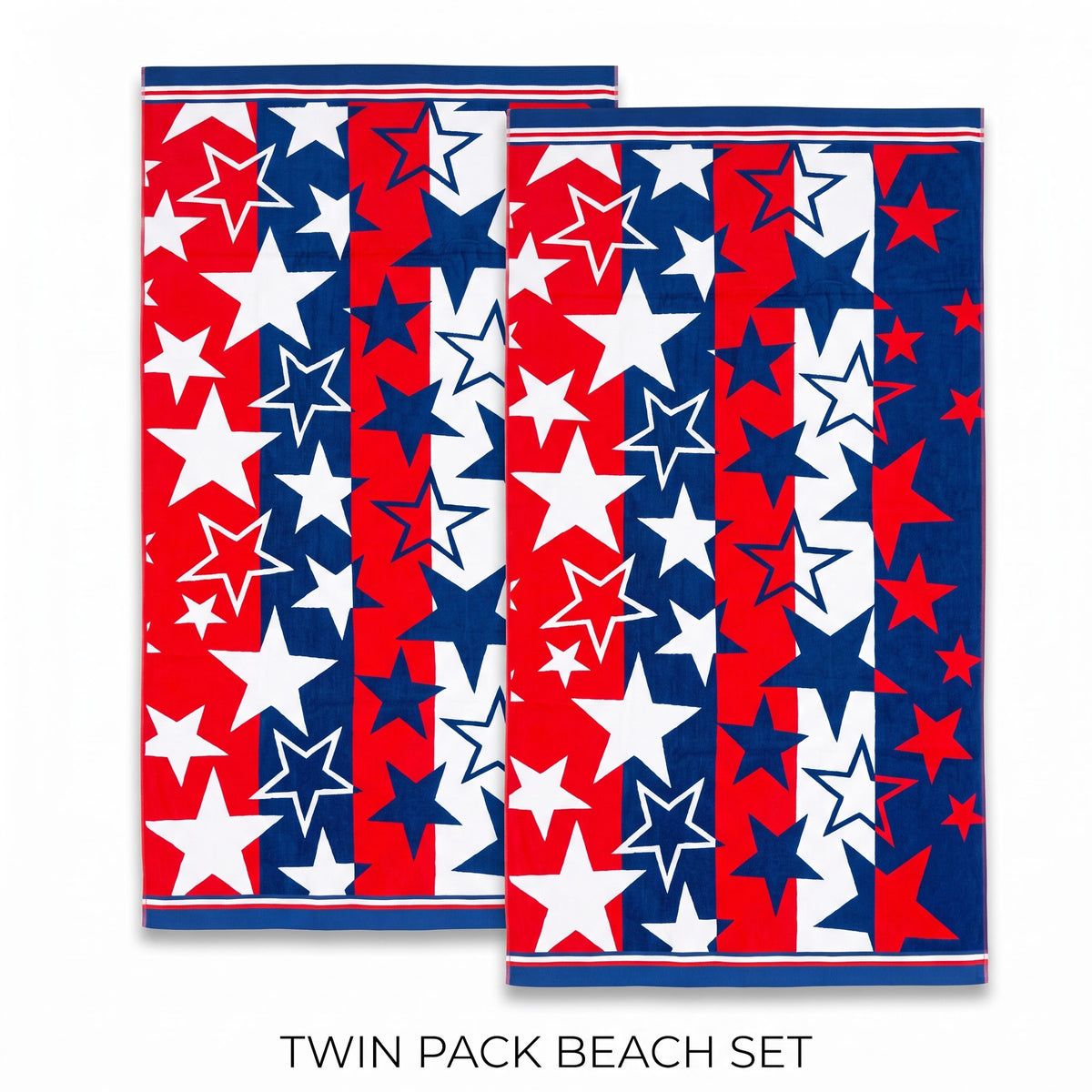 Renee Taylor 2 Pack Jacquard Velour Large Beach Towel 100 x 180 Cms
