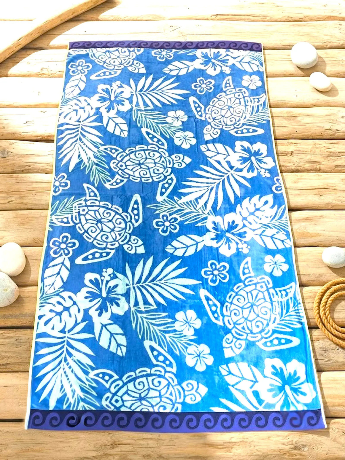 Renee Taylor 2 Pack Jacquard Velour Large Beach Towel 100 x 180 Cms