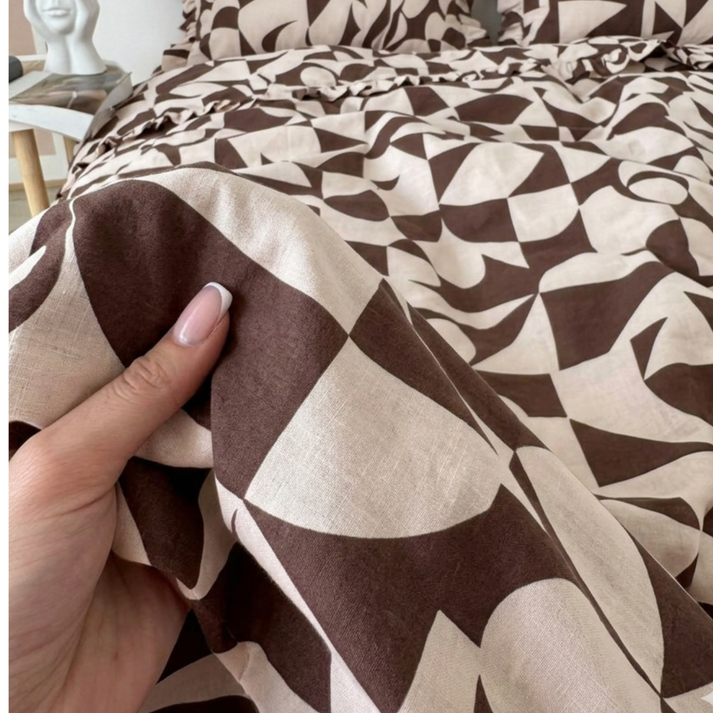 Amsons Scandi Taupe Pure Cotton Quilt Cover Set
