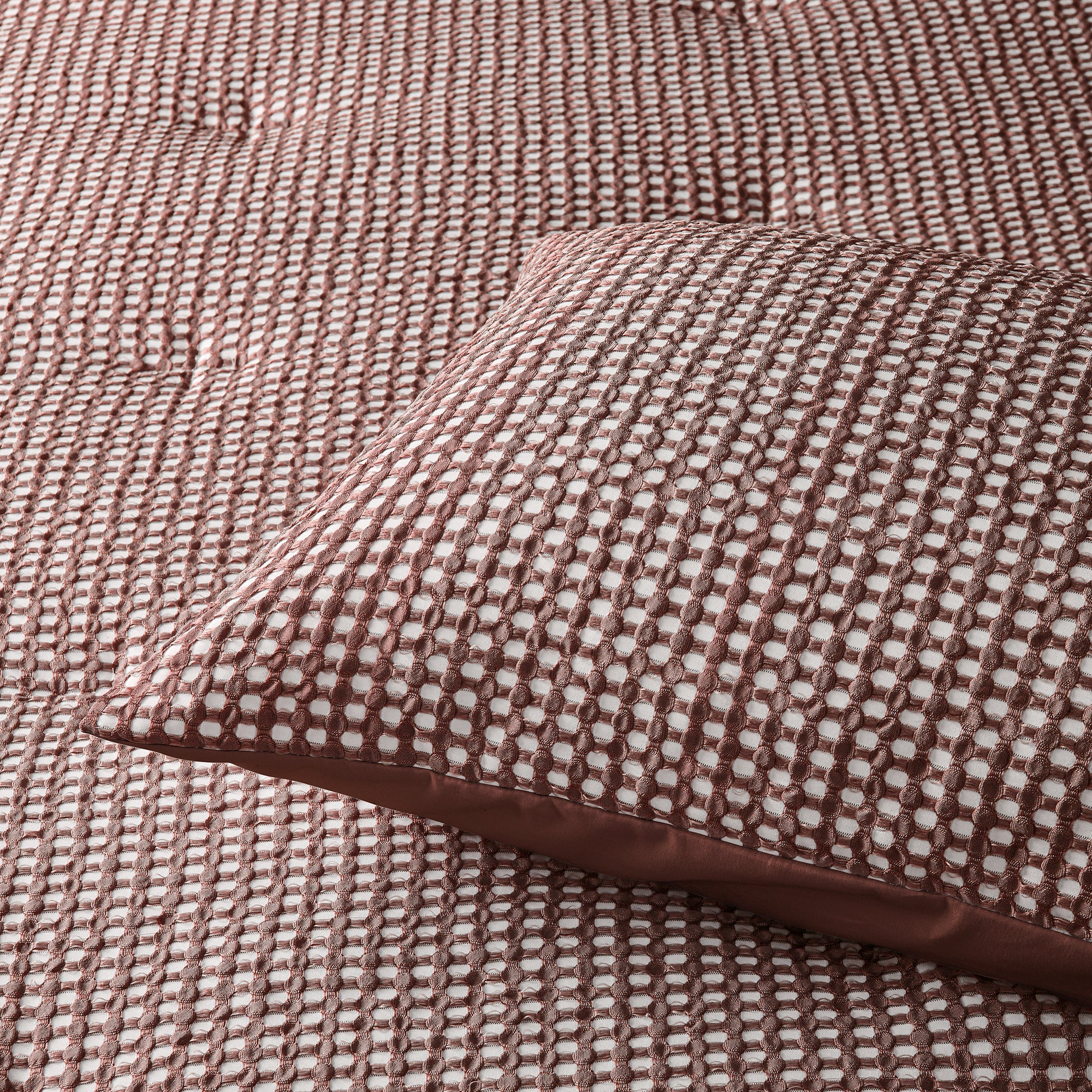 Accessorize | Hokey Pokey Waffle Tobacco Quilt Cover Set Accessorize