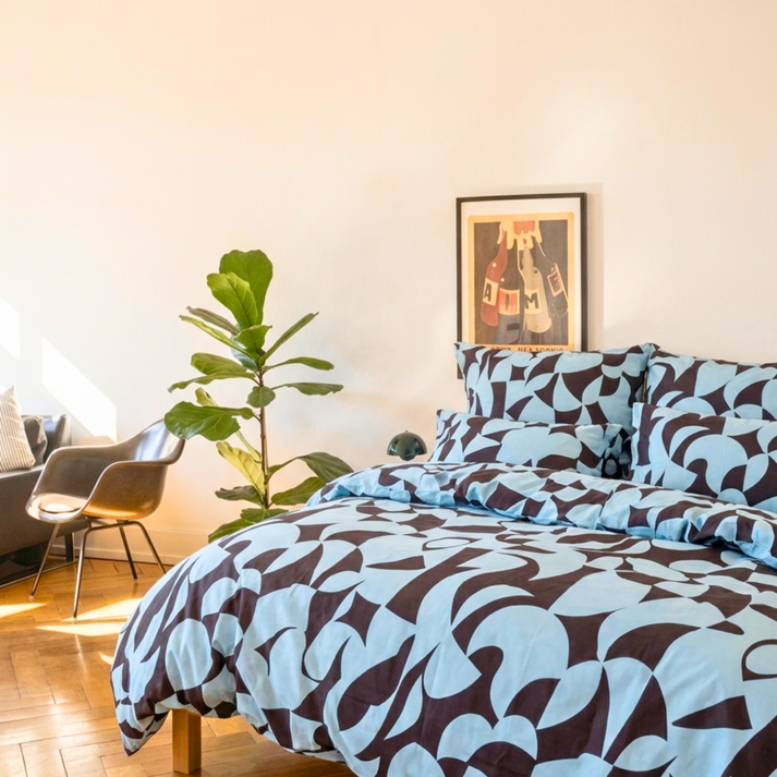 Amsons Scandi Aquafern Pure Cotton Bedding | Modern Bedroom Collection