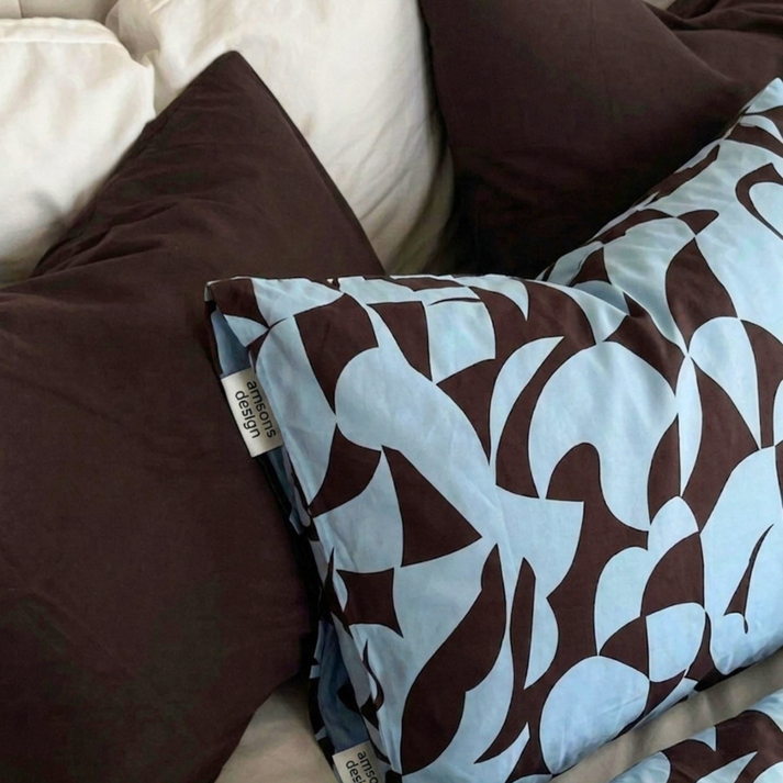 Amsons Scandi Aquafern Pure Cotton Bedding | Modern Bedroom Collection