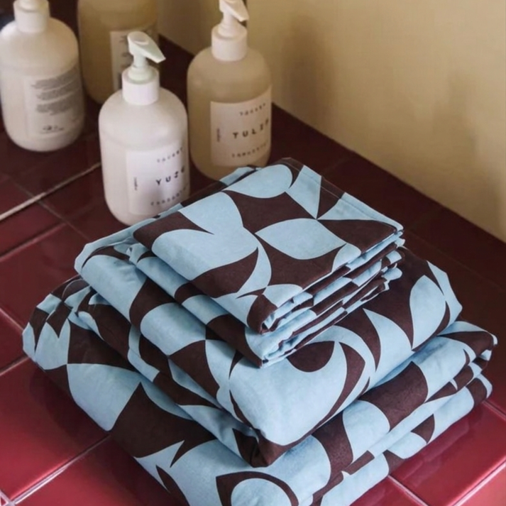 Amsons Scandi Aquafern Pure Cotton Bedding | Modern Bedroom Collection