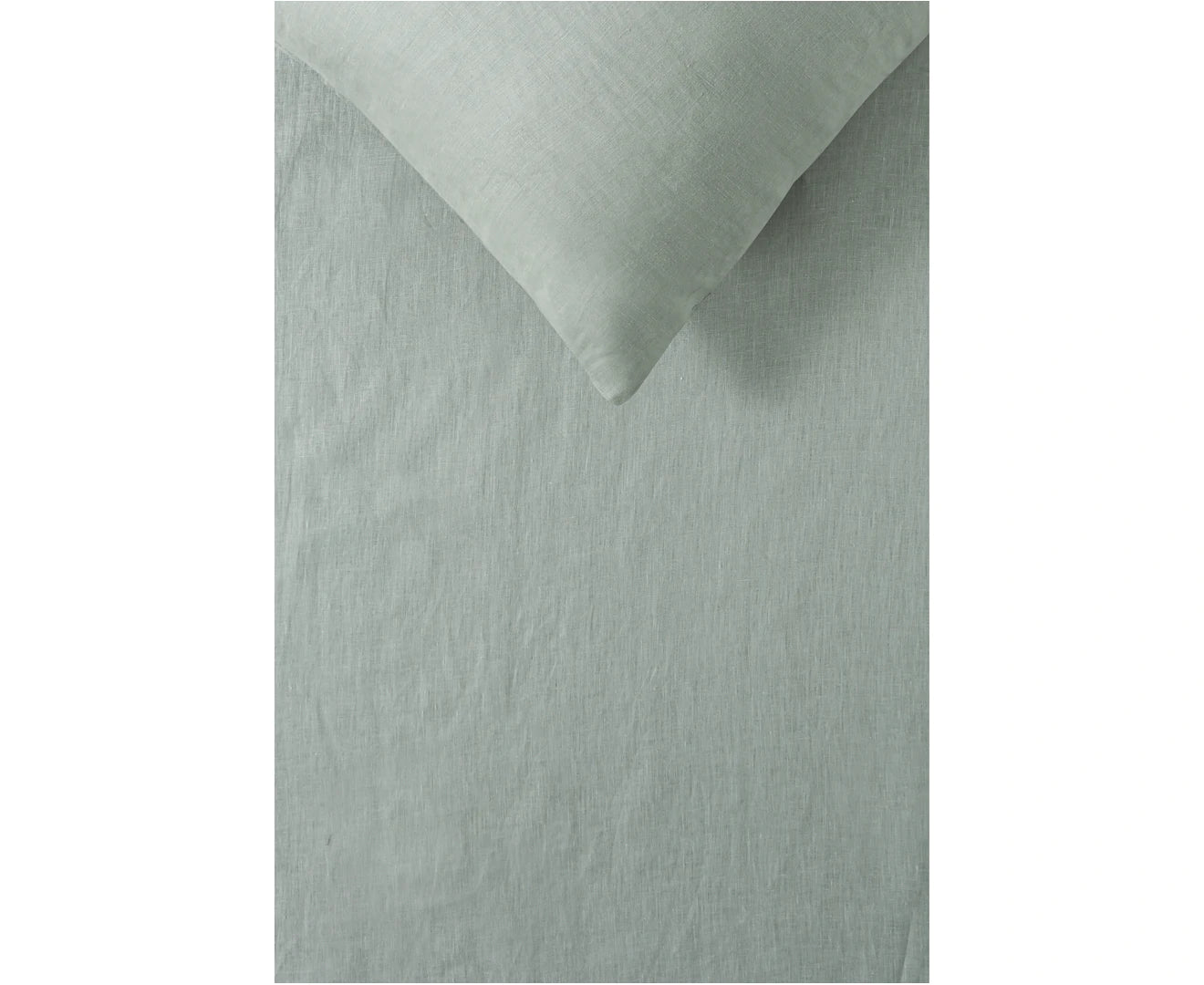 Vintage Design Sage French Linen Quilt Cover Set Vintage Design