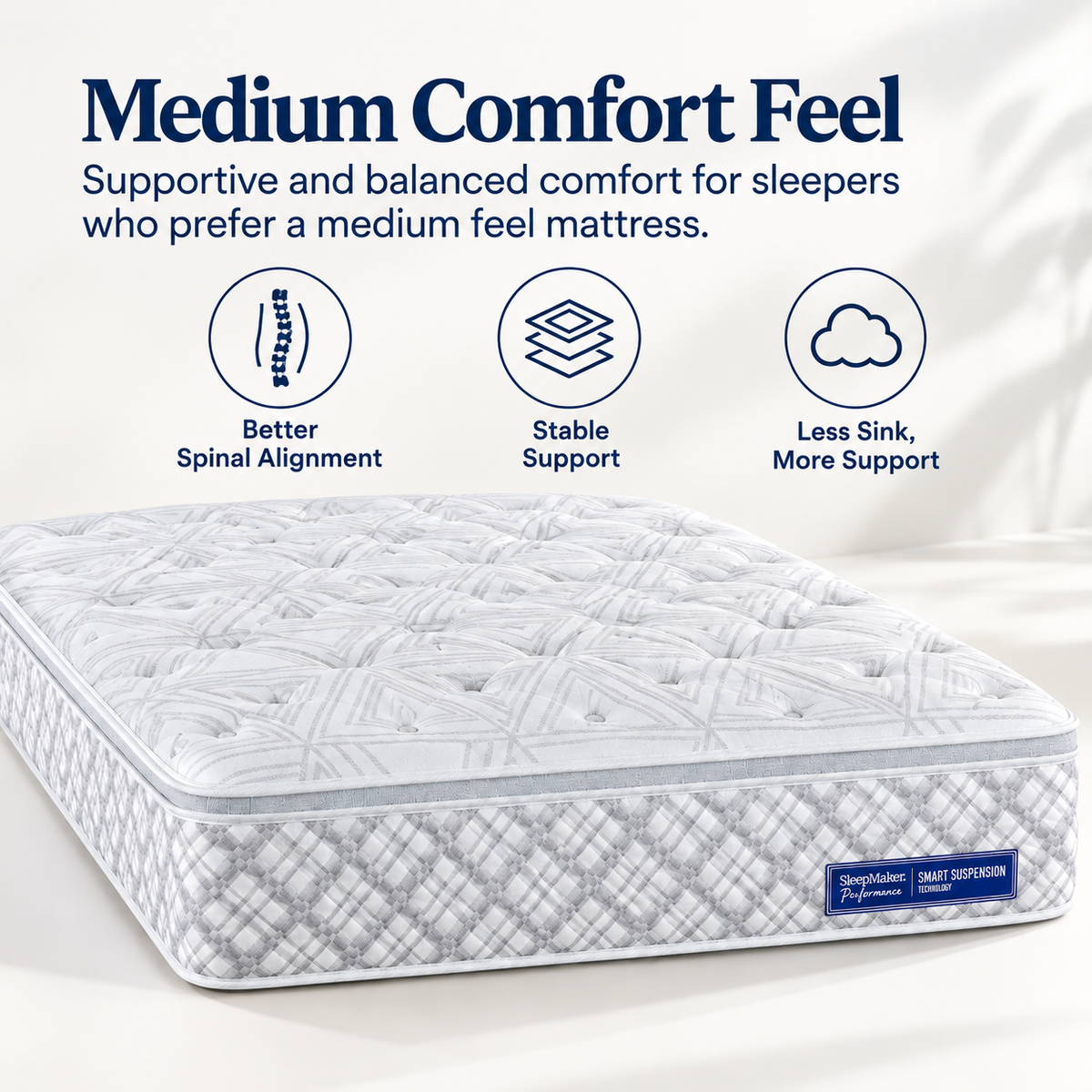 Sleepmaker Performance Plus KulKote 24 cm Mattress - Medium