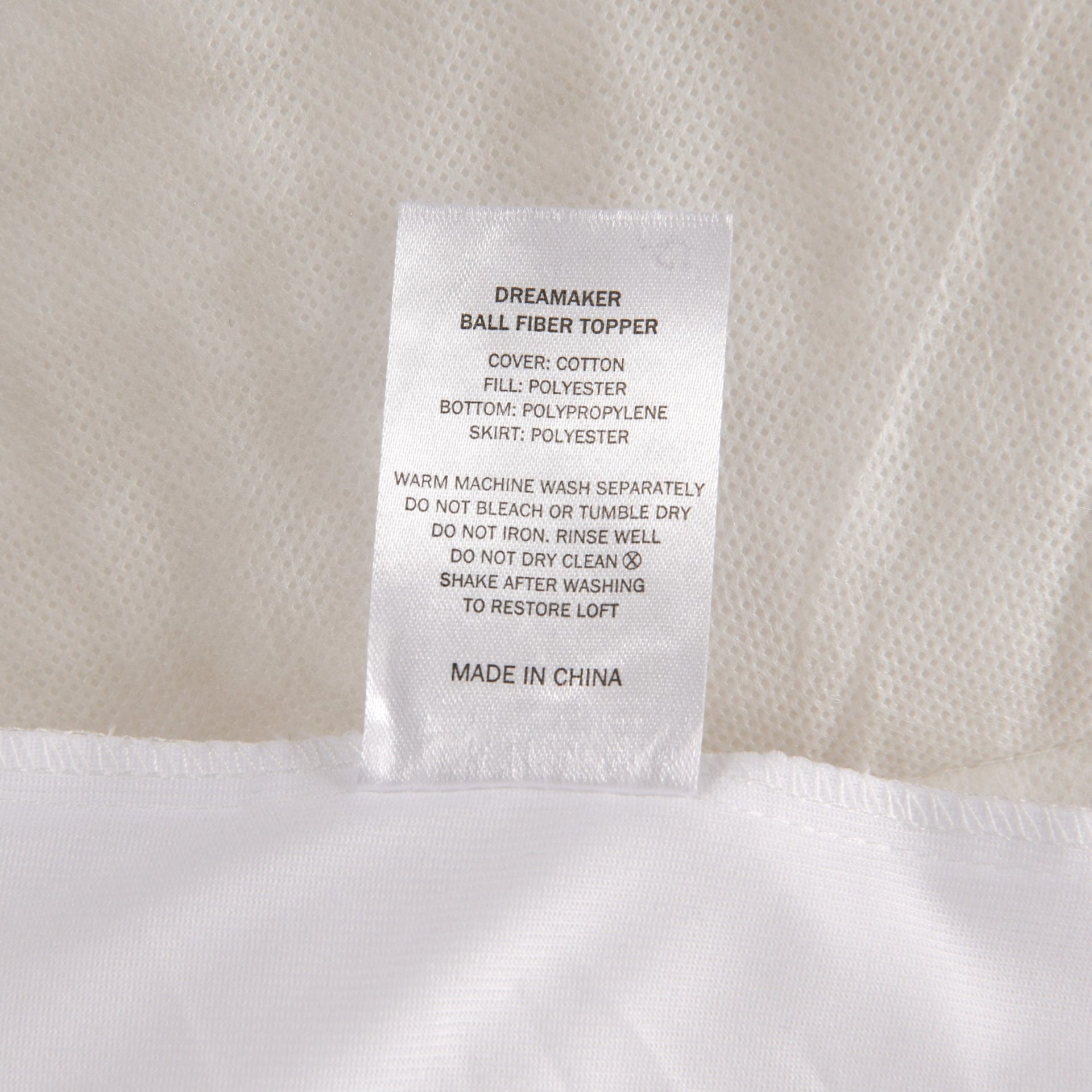 Dreamaker 700Gsm Ball Fibre Mattress Topper